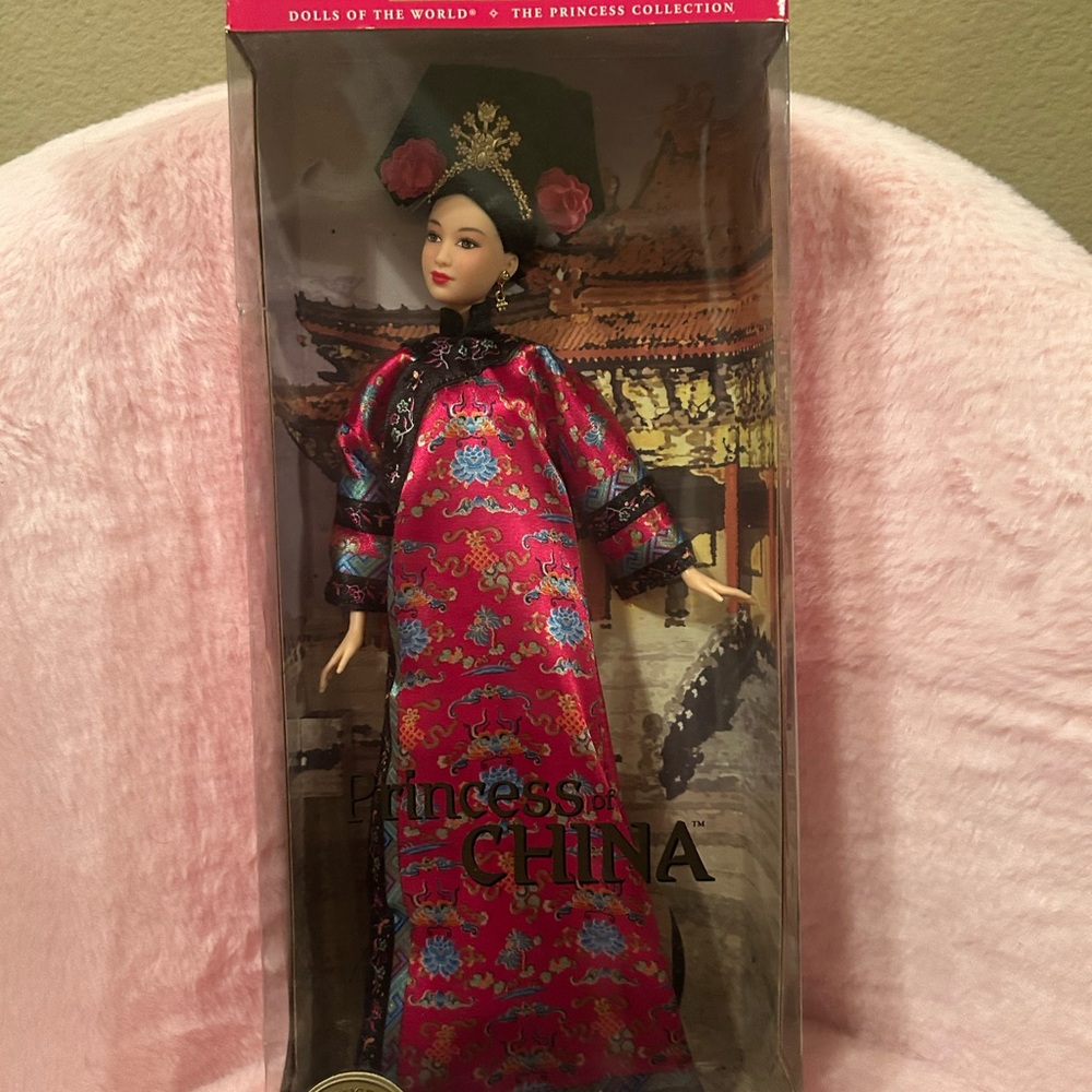 Princess China Doll in Red Traditional Dress
